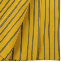 Скатерть из хлопка горчичного цвета с принтом Полоски из коллекции prairie, 170х250 см (69826)