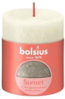 Свеча декор. Rustic &quot;Sunset&quot; 80*68мм жемчужный+шампань (6) (TT-00008652)