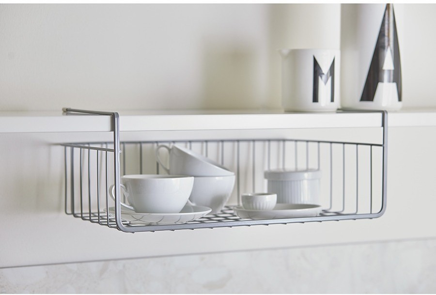 Корзина для хранения подвесная granli, 38,8х24,5х15 см, серая (77267)