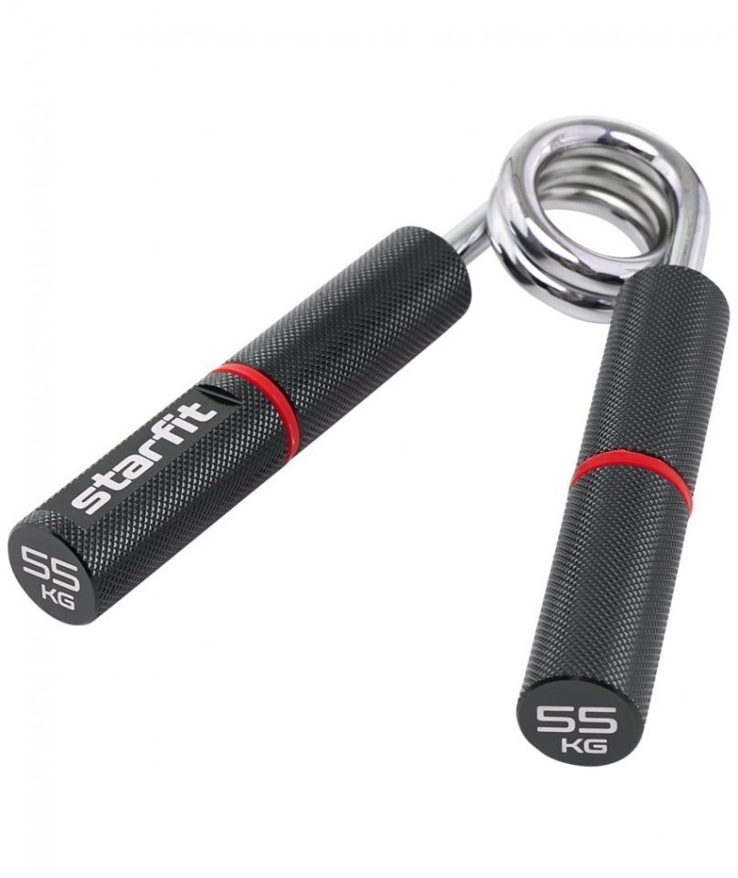 Эспандер кистевой ES-405 пружинный, 55 кг, металлический, черный/красный (1121052)