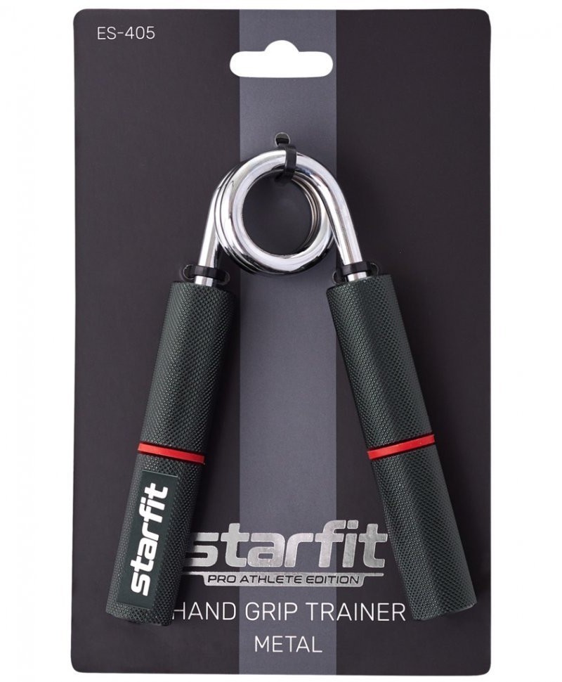 Эспандер кистевой ES-405 пружинный, 55 кг, металлический, черный/красный (1121052)