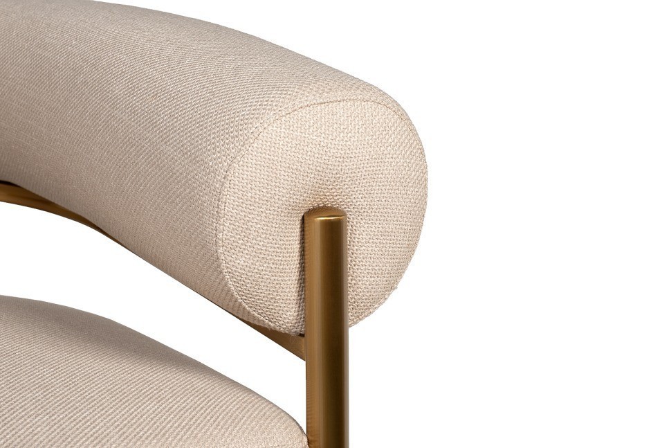 Кресло серое/матовое золото 95,5*82*77см (TT-00013474)