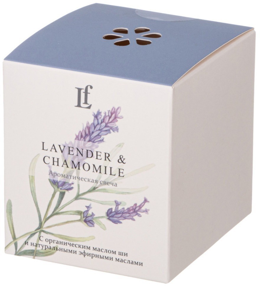 Свеча ароматизированная в стакане "lavender & chamomile" 7,5*8,5 см Lefard (625-117)