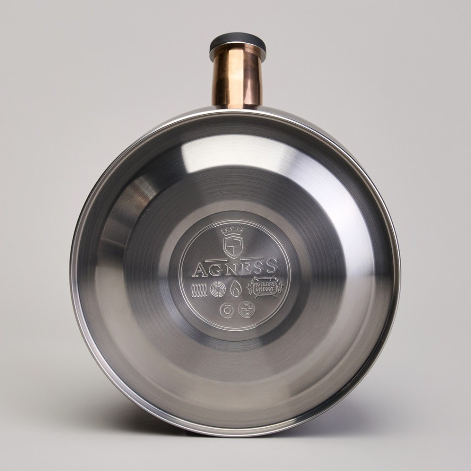 Чайник agness со свистком 2,5 л,нжс индукция (914-162)