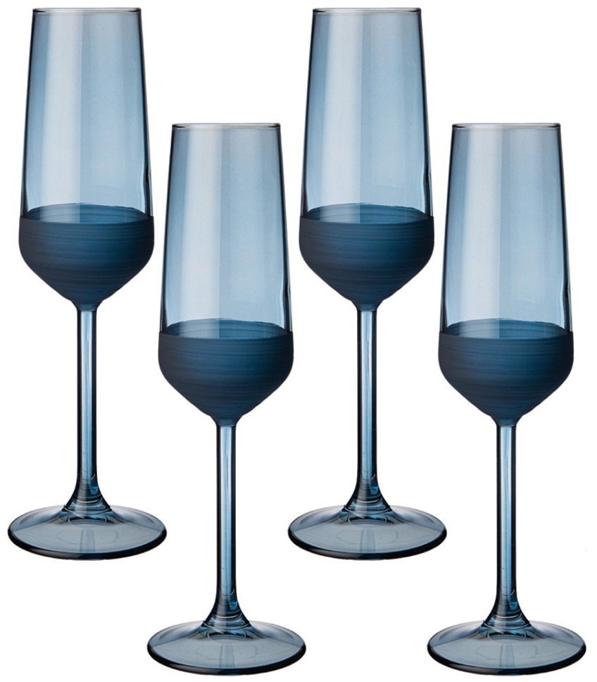 Набор бокалов из 4 штук "mat & shiny" blue 195мл Rakle (312-140)
