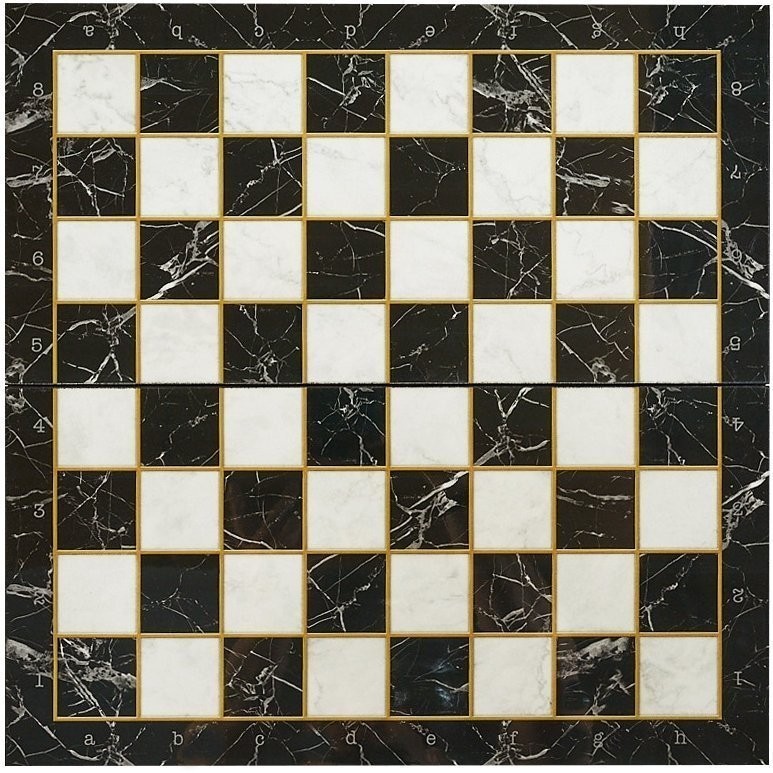 Шахматная доска складная Черный Мрамор XXL, Турция, Yenigun (46017)