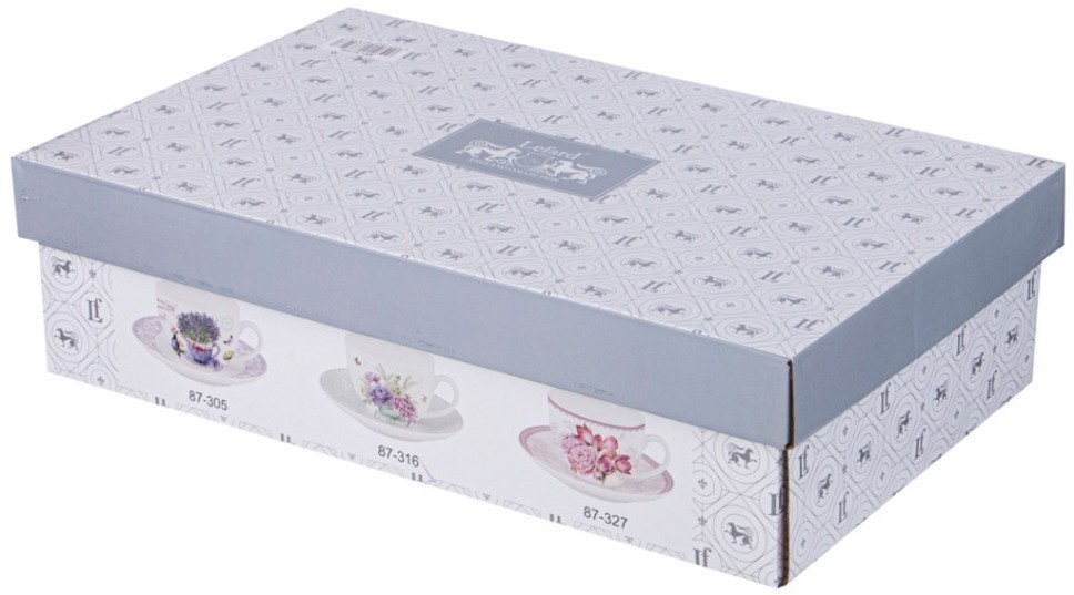 Чайный набор  lefard тюльпаны  на 6 п6р. 12 пр. 280 мл (87-327)