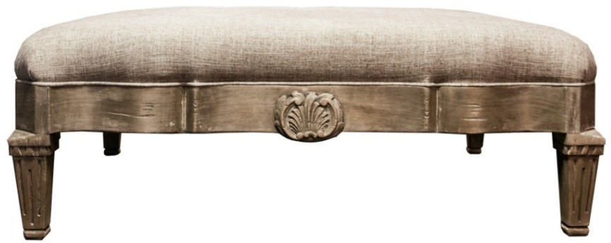 Пуф Гранд Дюшес VT10984-A1-A2711500, дерево, текстиль, grey/brown, ROOMERS FURNITURE