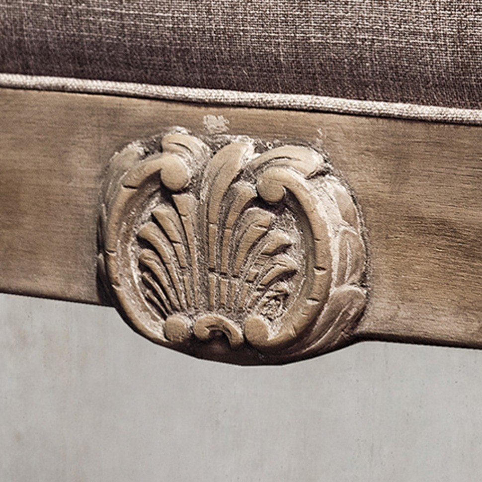 Пуф Гранд Дюшес VT10984-A1-A2711500, дерево, текстиль, grey/brown, ROOMERS FURNITURE