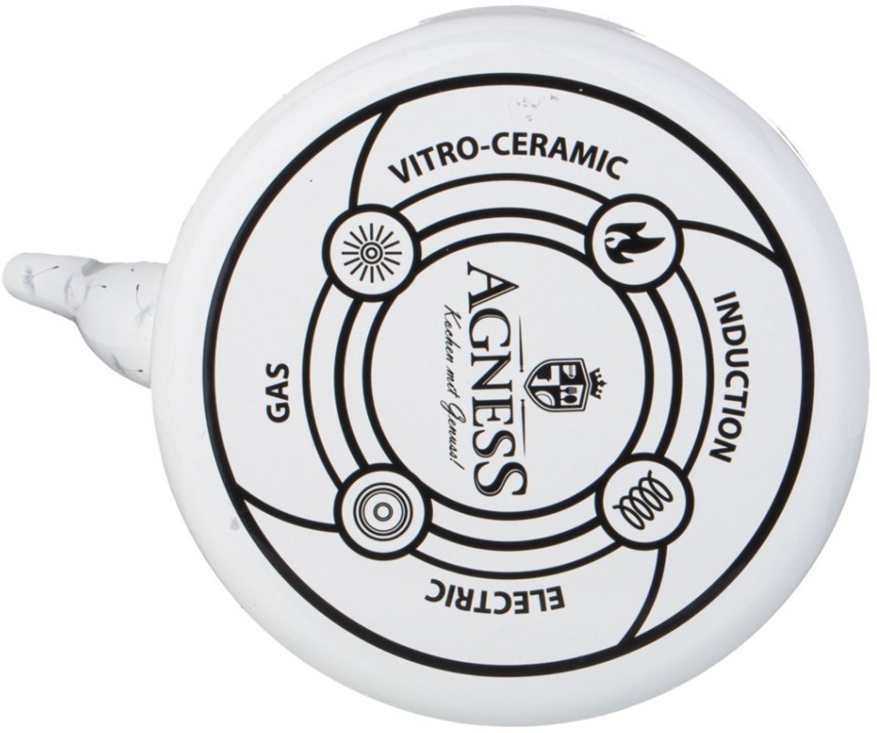 Чайник agness эмалированный серия "dandelion", 2,6 л (943-053)