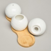 Набор для специй lefard &quot;muse&quot; 3 пр. на дер.подставке 20*6*6 см (587-215)