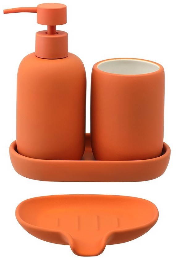 Стакан для зубных щеток flow, терракотовый (78506)