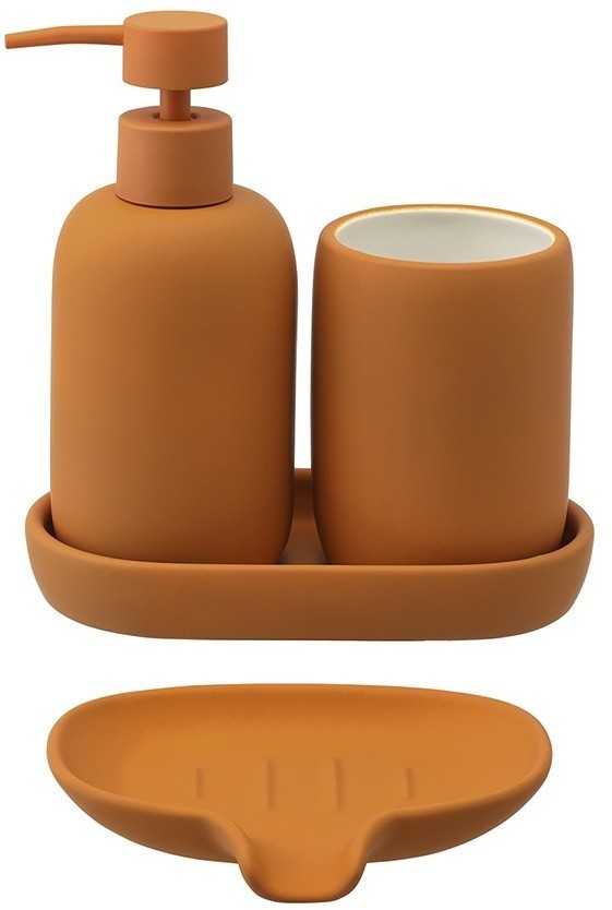 Стакан для зубных щеток flow, терракотовый (78506)