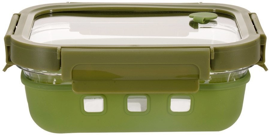 Контейнер для запекания, хранения и переноски продуктов в чехле smart solutions, 1050 мл, зеленый (73388)
