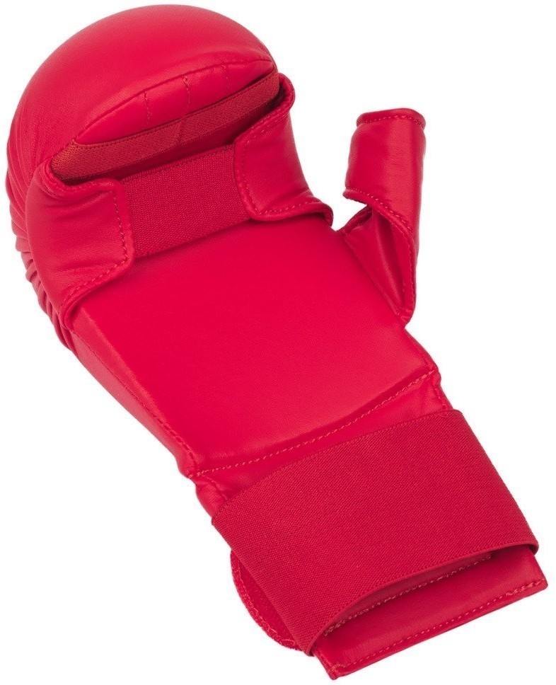 Накладки для карате с защитой пальца SCORPIO, ПУ, красный (1741679)