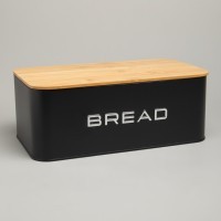 Хлебница agness black, 33,5х19х12,5 см (790-393)