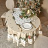 Скатерть овальная "celebration"140х180см ,бежевый, 100% хлопок,твил, пропитка Lefard (850-734-4)