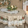 Скатерть овальная "celebration"140х180см ,бежевый, 100% хлопок,твил, пропитка Lefard (850-734-4)