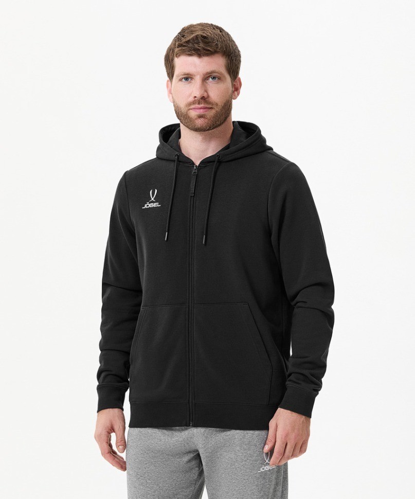 Худи на молнии JOGEL ESSENTIAL Cotton Zip Hoodie, черный (2115322)