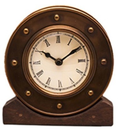 Часы Алейн DTR2104 s/3Sm, 13, бронза, дерево, стекло, Bronze, RESTORATION HARDWARE