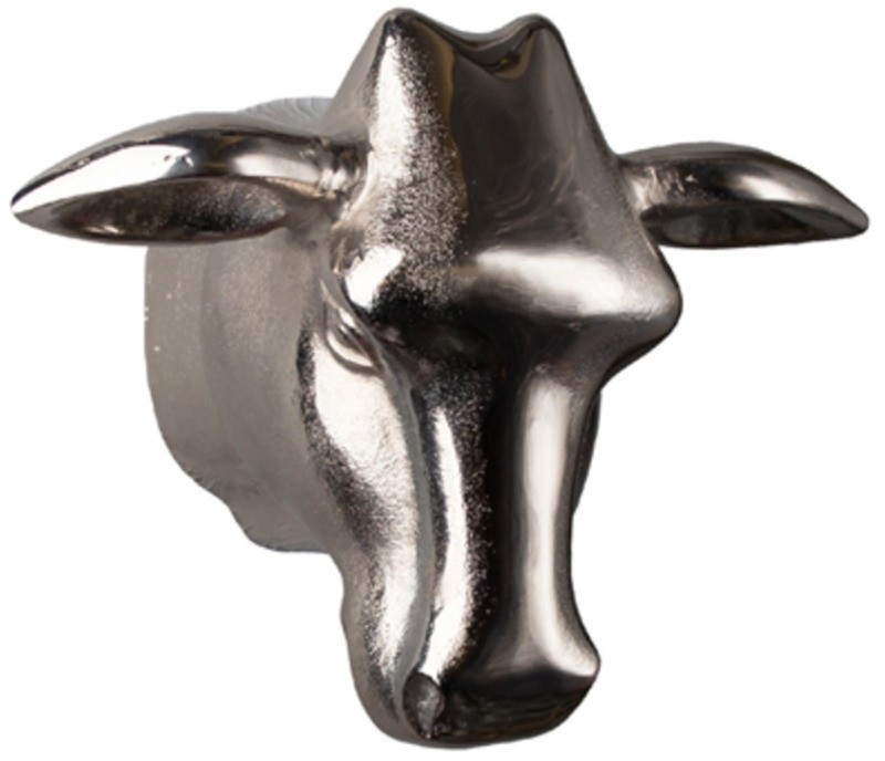 Голова быка 4094-N, металл, chrom, ROOMERS FURNITURE