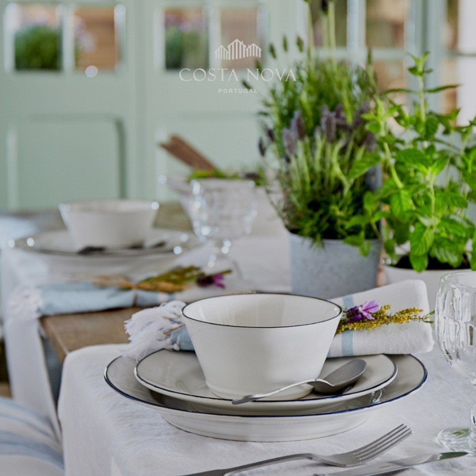 Чайная пара ATCS01-RED(01018E/00121K), 16.7, керамика, White, red, Costa Nova