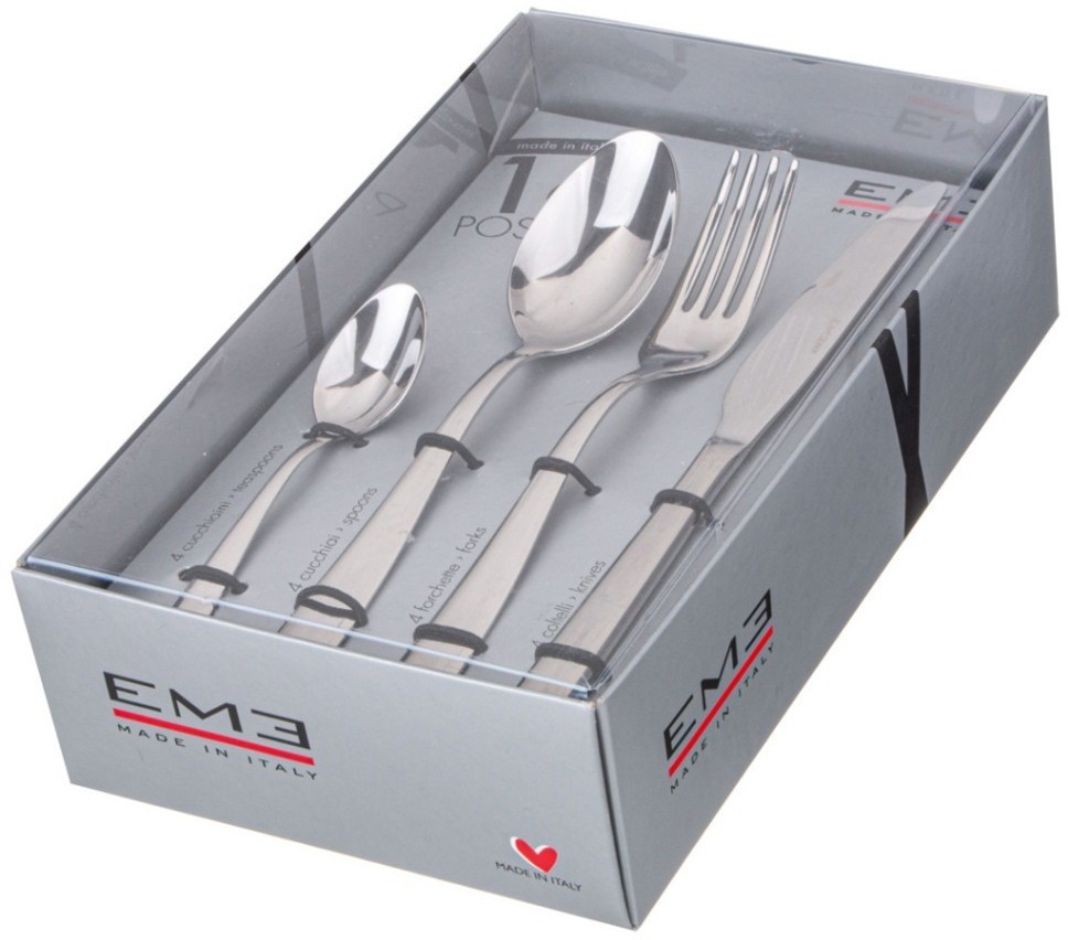 Набор столовых приборов "infinity"   на 4 персоны 16 пр. Eme (638-042)