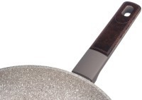 Сковорода с антипригарным покрытием pfluon marble, 24*4,8 см Agness (902-111)