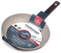 Сковорода с антипригарным покрытием pfluon marble, 24*4,8 см Agness (902-111)