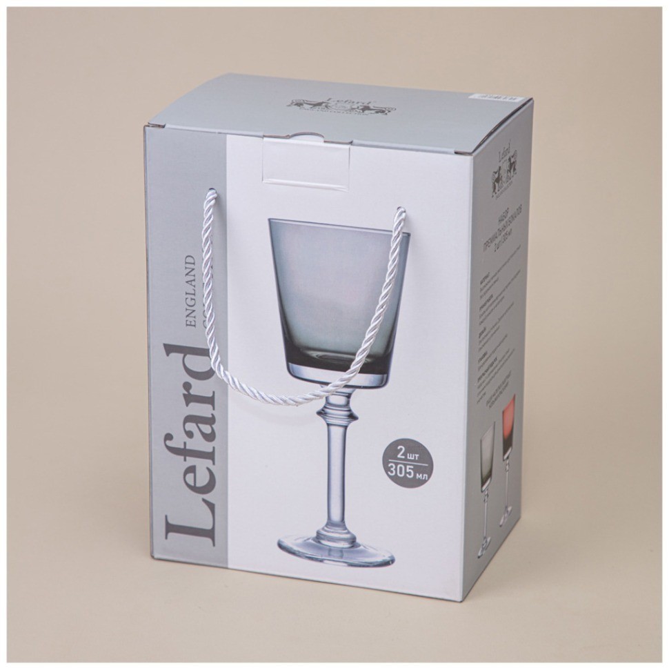 Набор бокалов для вина из 2 шт "trendy" purple 305 мл Lefard (693-034)