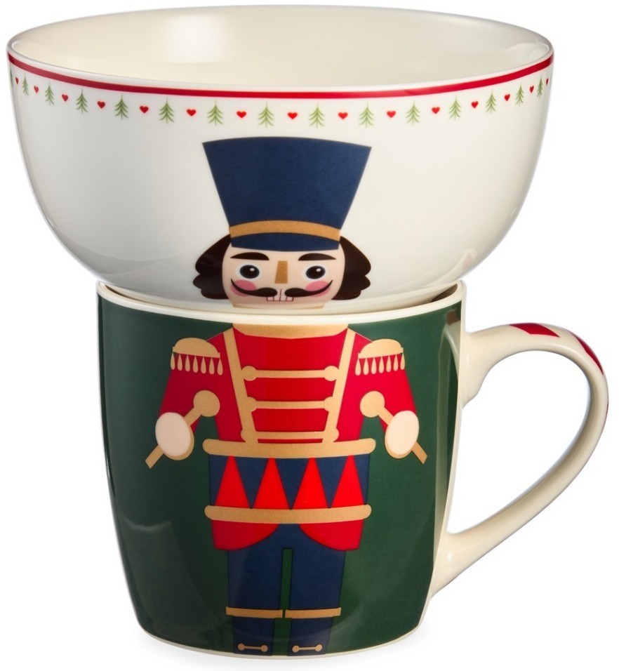 Набор посуды lefard "щелкунчик" 2 пр. (кружка 360мл, салатник 500мл) (260-1064)