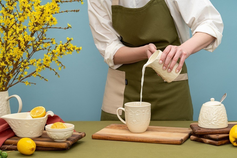 Набор кружек birds of paradise, 500 мл, кремовые, 2 шт. (75076)