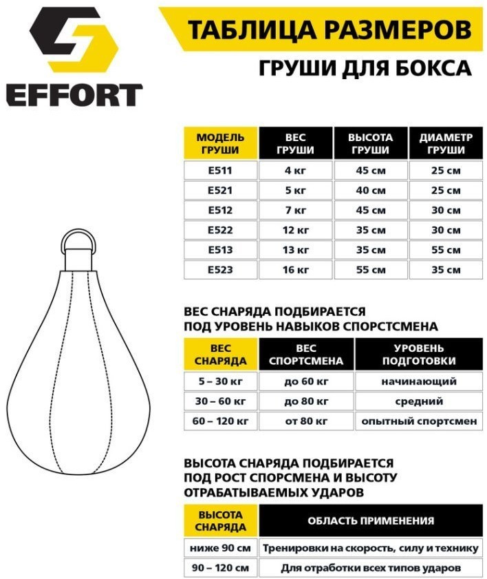 Груша боксерская E513, тент, 13 кг, черный (440185)