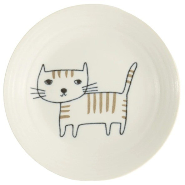 Тарелка 18979, 14,3 см, фарфор, white, brown, TOKYO DESIGN