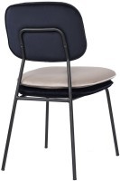 Стул pea, велюр, темно-синий/бежевый (77071)