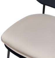 Стул pea, велюр, темно-синий/бежевый (77071)