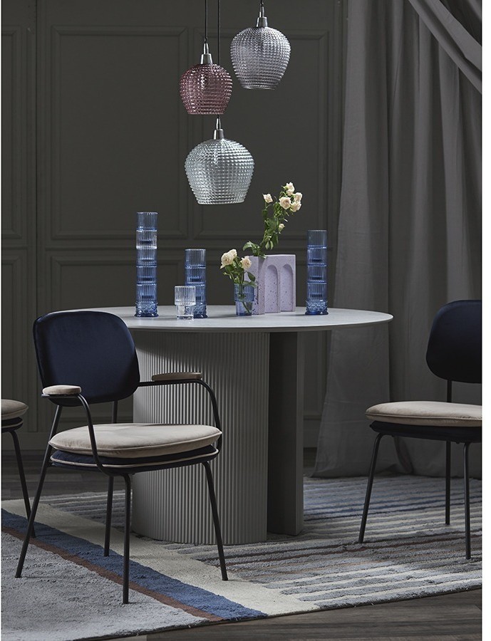 Стул pea, велюр, темно-синий/бежевый (77071)