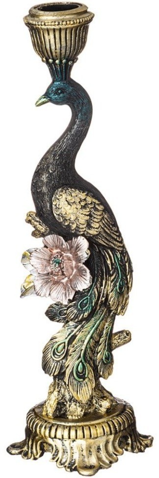 Подсвечник "павлин" 9.8*9.8*29.2cm Lefard (504-343)