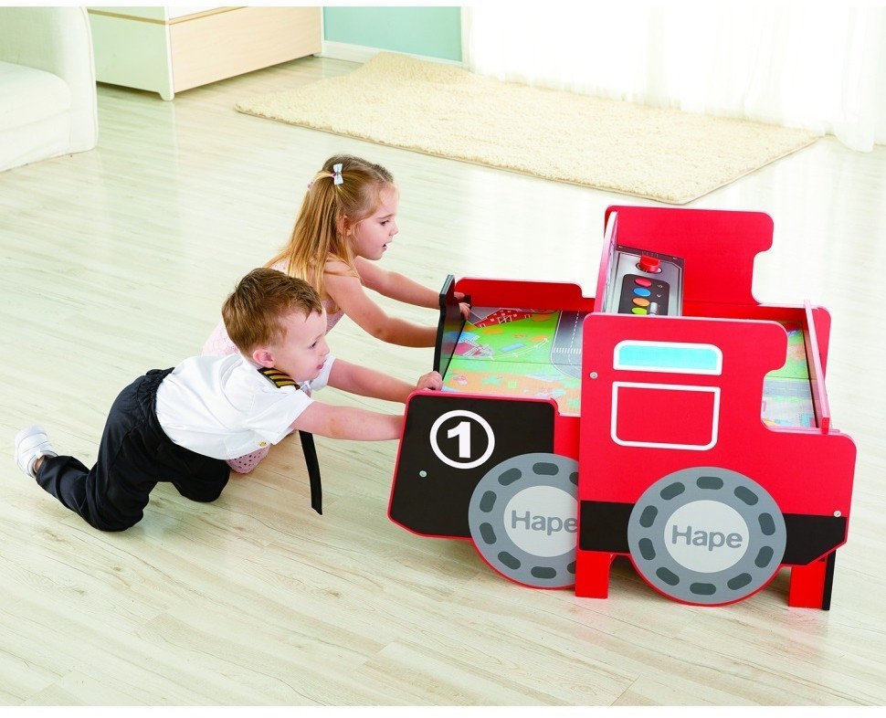 Игровой железнодорожный локомотив для малышей, 17 аксессуаров в наборе (E3769_HP)