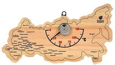 Термометр для бани и сауны Банные Штучки Карта России 18056 (63758)