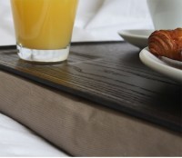 Подставка с деревянным подносом laptray венге-коричневая (41312)