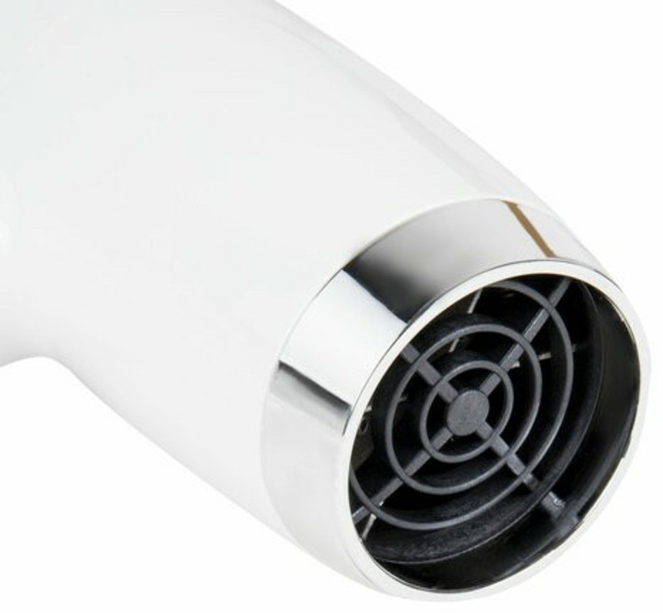 Фен для волос настенный KSITEX F-1800 W, 1800 Вт, пластик/металл, 2 скорости, белый, 601805 (96529)