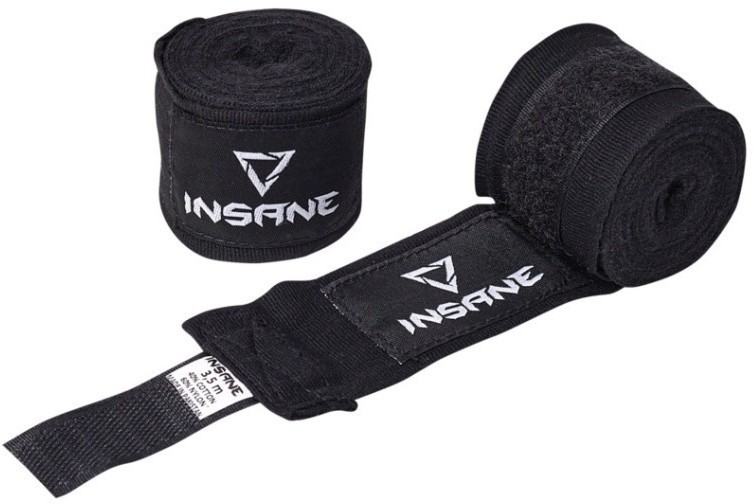 Бинт боксеркий INSANE COBRA, хлопок/нейлон, черный, 3,5 м (2095316)