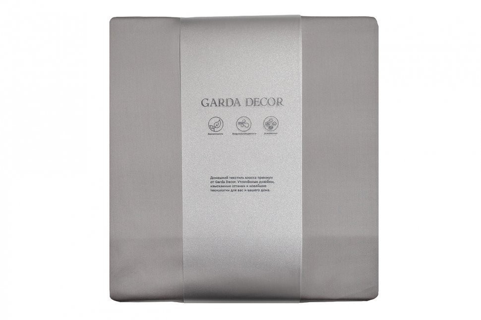 Простыня на резинке Сопрано серый 160*200*30 (TT-00010328)