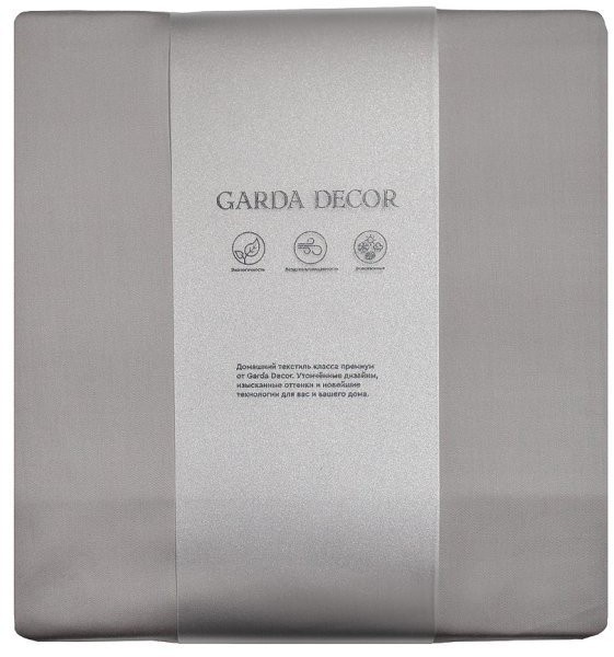 Простыня на резинке Сопрано серый 160*200*30 (TT-00010328)