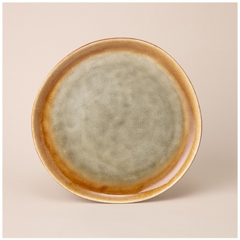 Тарелка обеденная 24 см, цвет: зеленый мал.уп.=6шт Lefard (191-295)