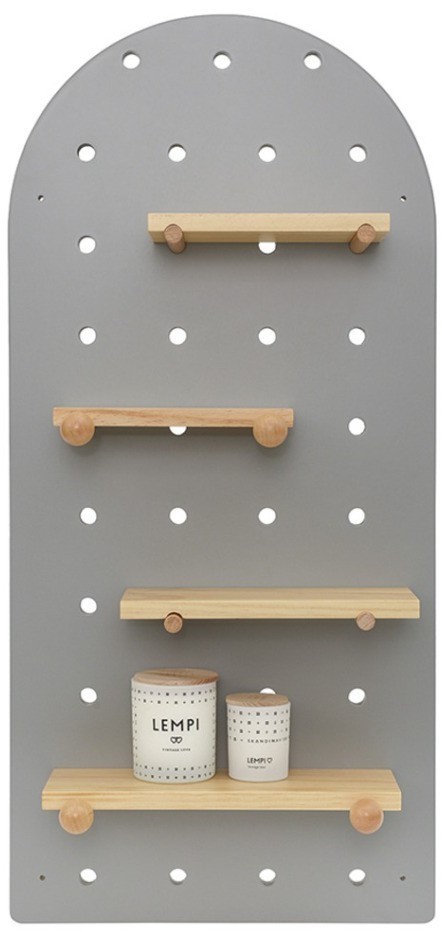 Пегборд shely, 38х80 см, светло-серый (74814)