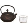 Заварочный чайник чугунный "шоколад"  с эмалированным покрытием внутри 1200 мл Lefard (734-030)