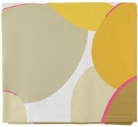 Скатерть из хлопка горчичного цвета с авторским принтом из коллекции freak fruit, 170х250 см (69824)