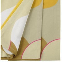 Скатерть из хлопка горчичного цвета с авторским принтом из коллекции freak fruit, 170х250 см (69824)